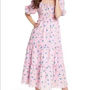 Brand new never worn LoveShackFancy X Target pink floral midi/maxi dress.